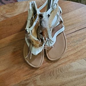 Childen white sandals
